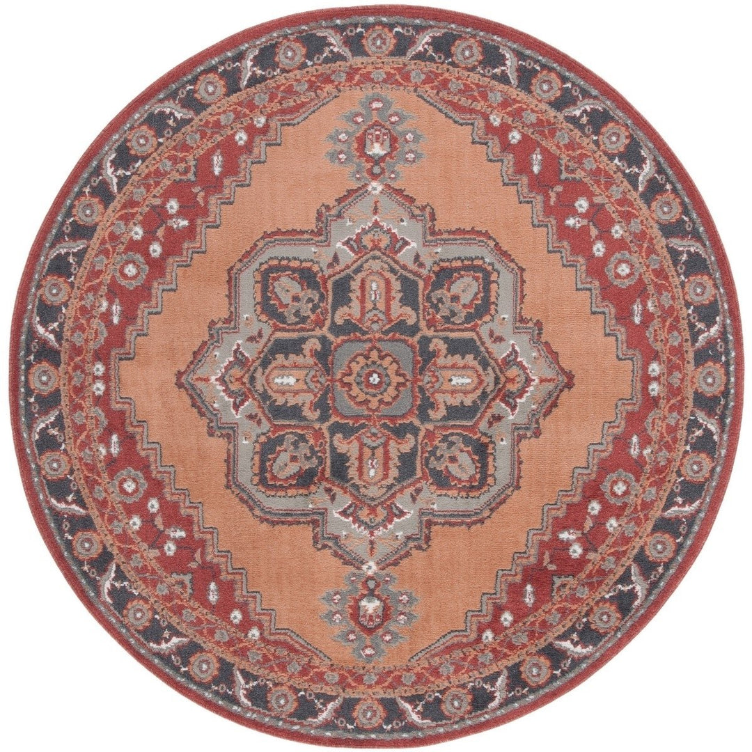 SAFAVIEH PYR215P Pyramid Rust / Ivory Grey Image 1