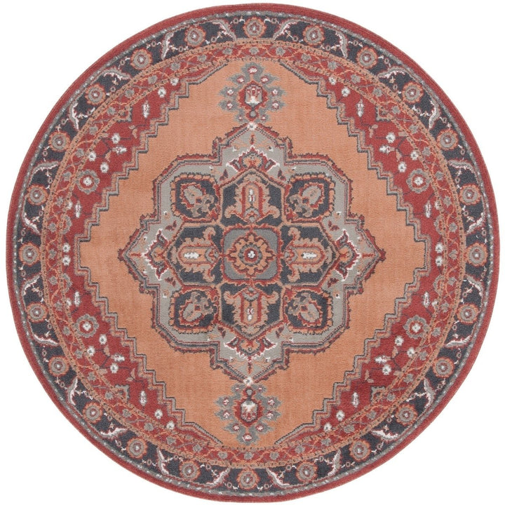 SAFAVIEH PYR215P Pyramid Rust / Ivory Grey Image 1