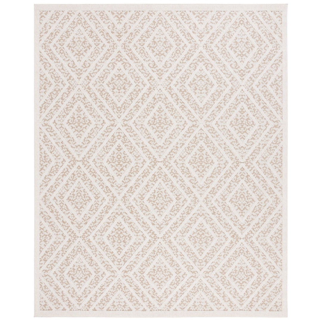 SAFAVIEH MSRO218B Martha Stewart Global Light Beige / Brown Image 2