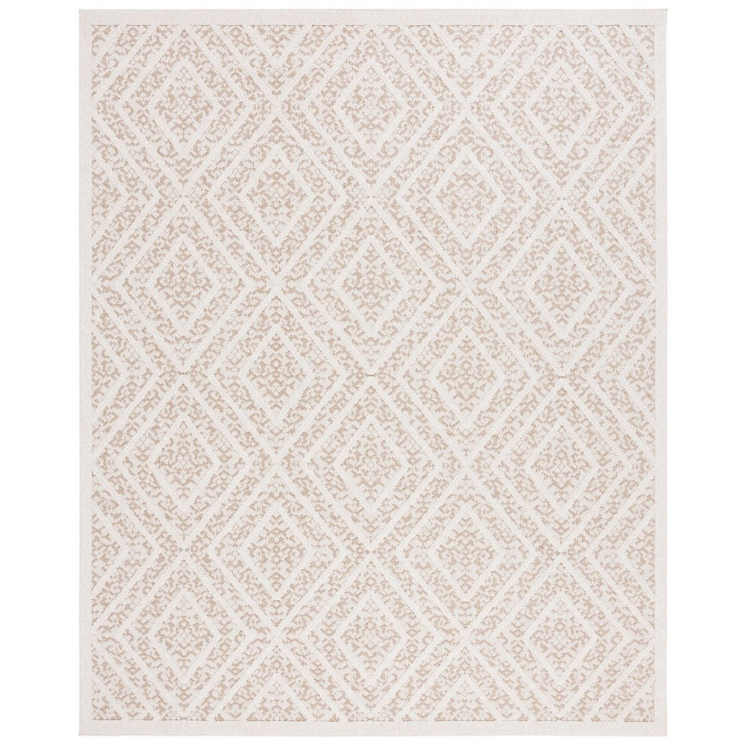 SAFAVIEH MSRO218B Martha Stewart Global Light Beige / Brown Image 1