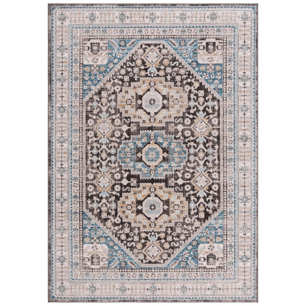 SAFAVIEH CRN211T Cornelia 200 Blue / Charcoal Image 2