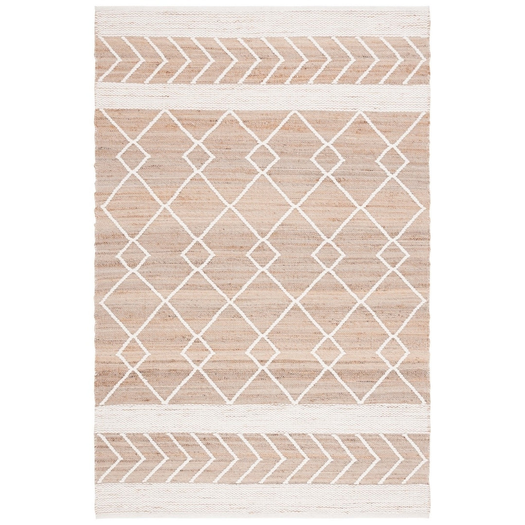 SAFAVIEH NFB277A Natural Fiber Natural / Ivory Image 1