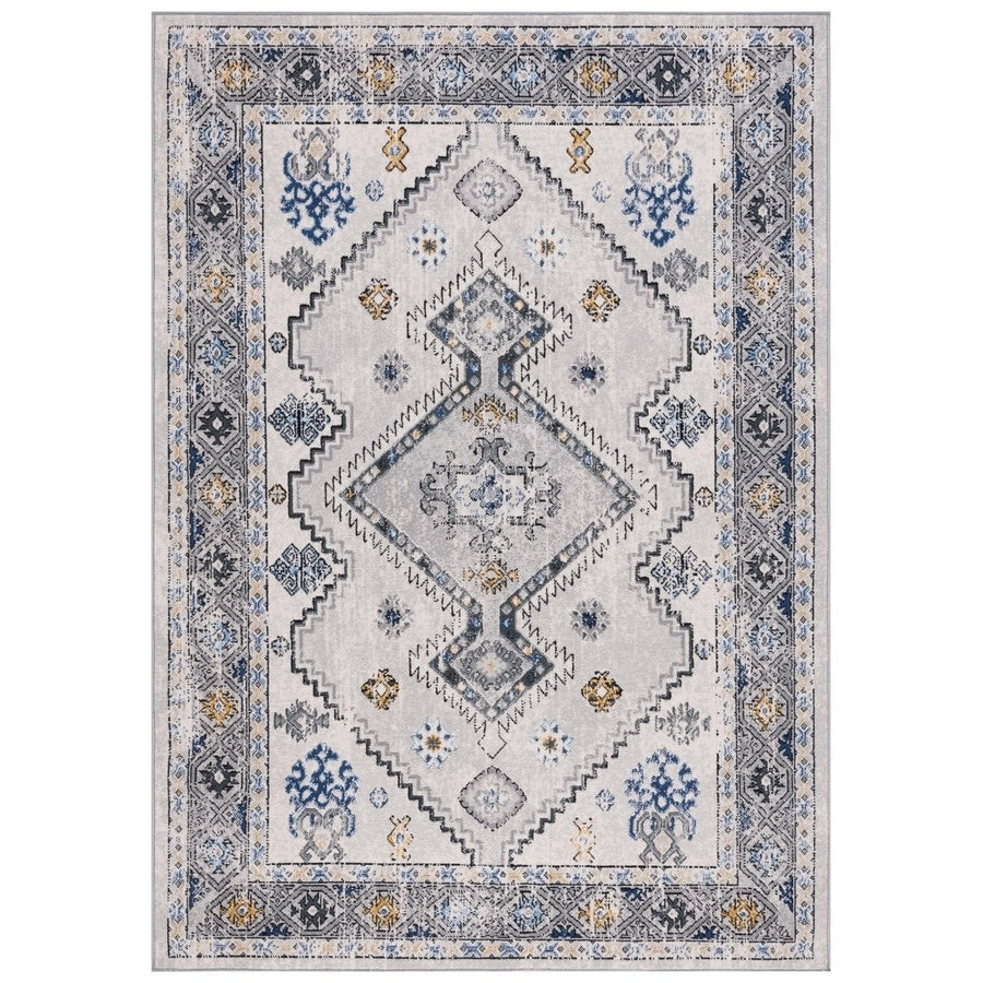 SAFAVIEH ODY858F Odyssey Grey / Blue Gold Image 1