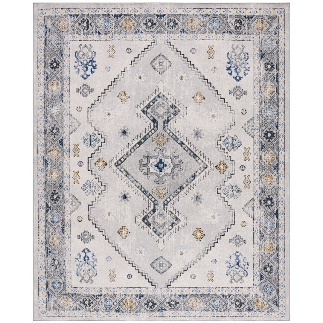 SAFAVIEH ODY858F Odyssey Grey / Blue Gold Image 1