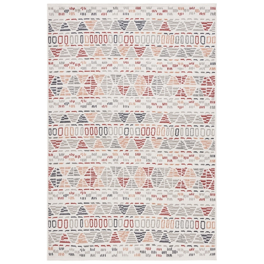 SAFAVIEH PYR217A Pyramid Ivory Grey / Rust Image 2