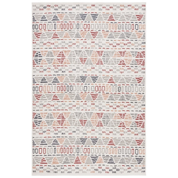 SAFAVIEH PYR217A Pyramid Ivory Grey / Rust Image 1