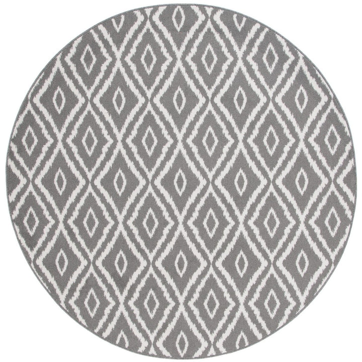 SAFAVIEH PYR219G Pyramid Charcoal / Ivory Image 1