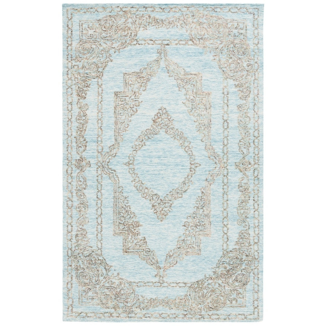 SAFAVIEH Met575L Metro Light Blue / Green Image 1