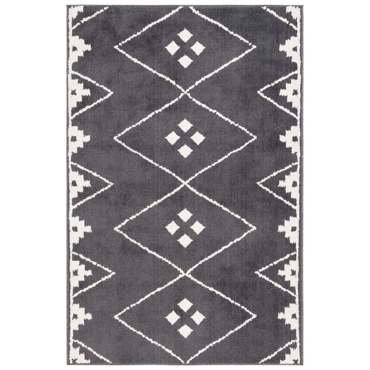 SAFAVIEH PYR213H Pyramid Charcoal / Ivory Image 1