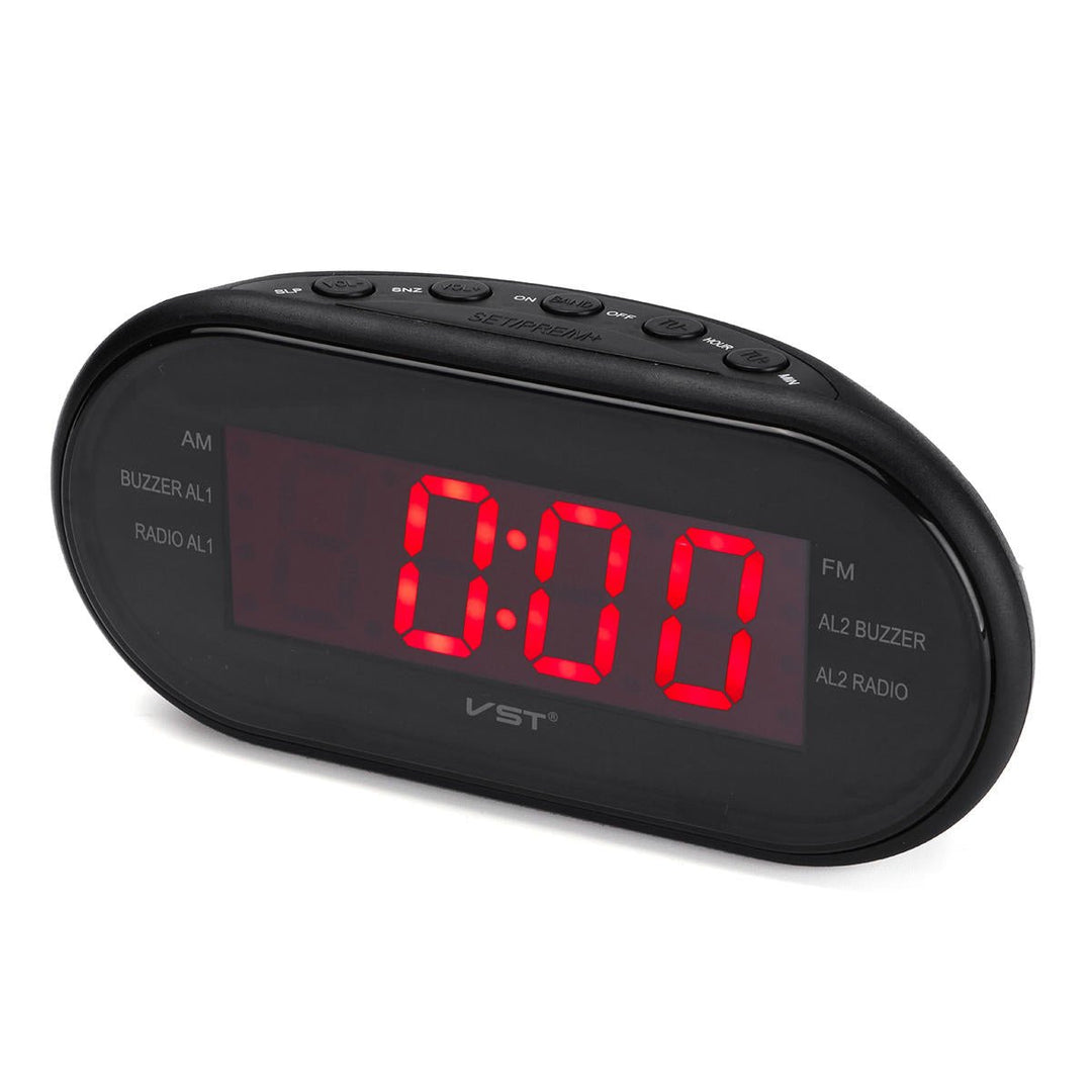 1,2" LED Display Alarm Clock Timer AM,FM Radio 24-Hour System Multi-function Image 7