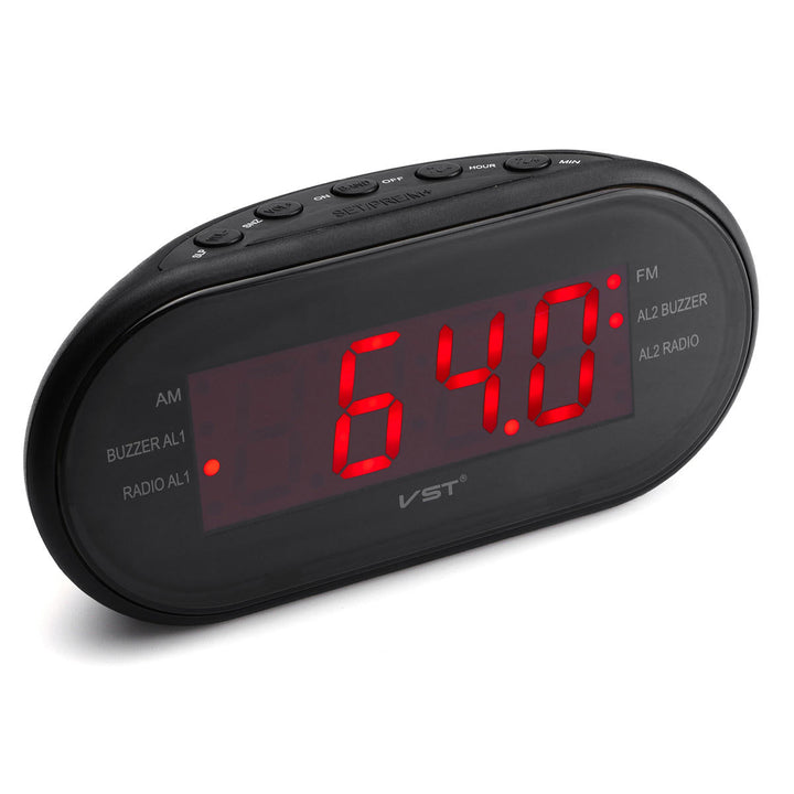 1,2" LED Display Alarm Clock Timer AM,FM Radio 24-Hour System Multi-function Image 8