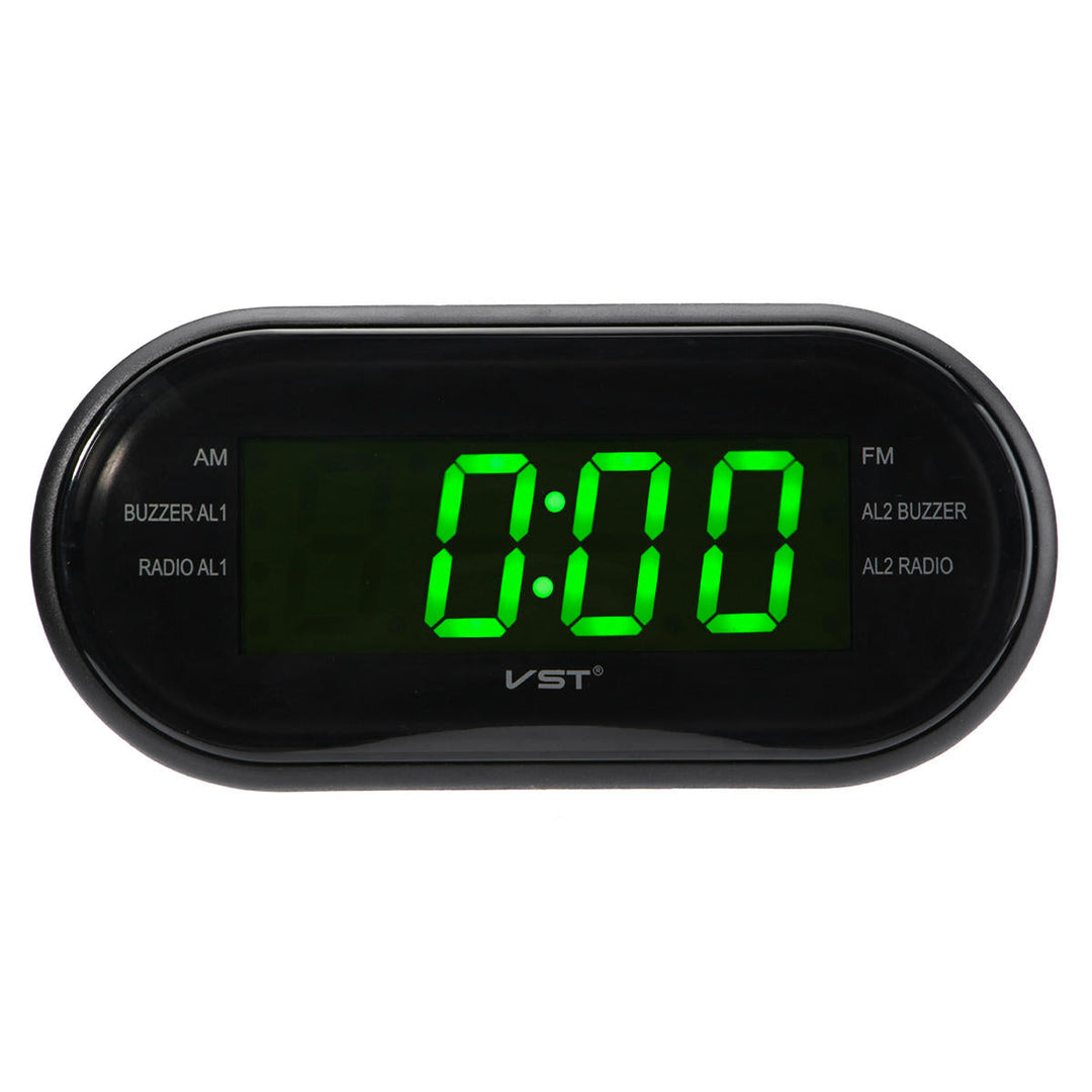 1,2" LED Display Alarm Clock Timer AM,FM Radio 24-Hour System Multi-function Image 10