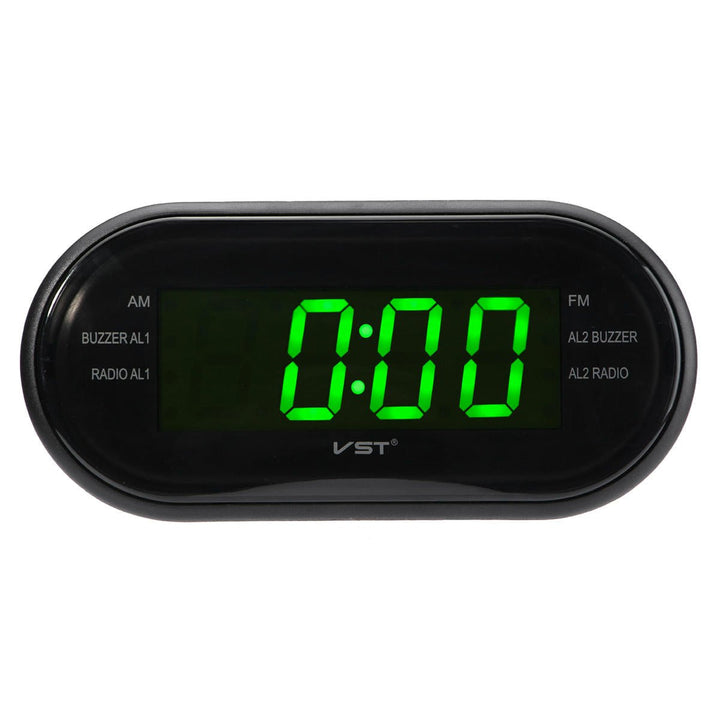 1,2" LED Display Alarm Clock Timer AM,FM Radio 24-Hour System Multi-function Image 1