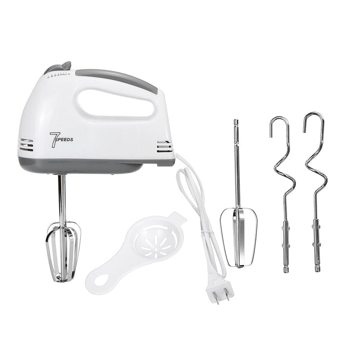 100W Kitchen Electric Hand Mixer with 7 Speeds Whisk with Egg Beater Dough Hook Low Noise Image 8