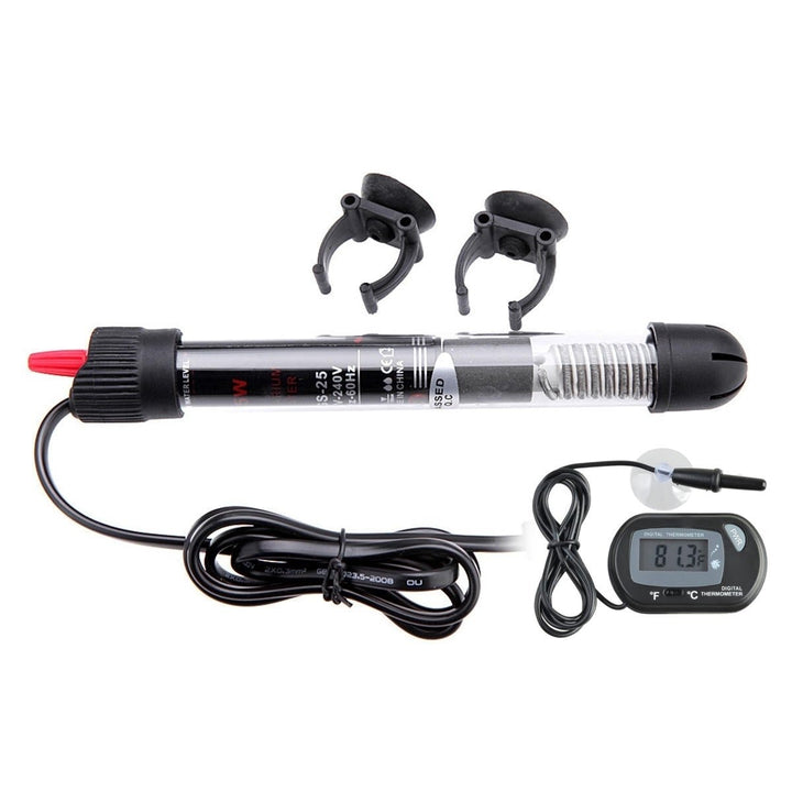 100,200,300W Aquarium Submersible Water Heater Rod Fish Tank Heater LCD Screen Image 1