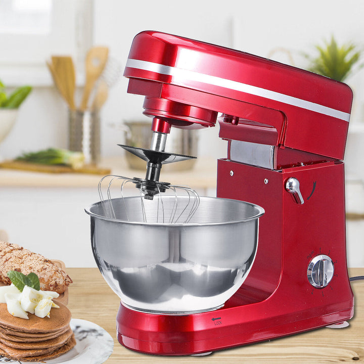 1000W 5L Multi-functional Electric Food Stand Blender Mixer Kneading Dough Machine 6 Speed Tilt-Head Stainless Steel Image 10