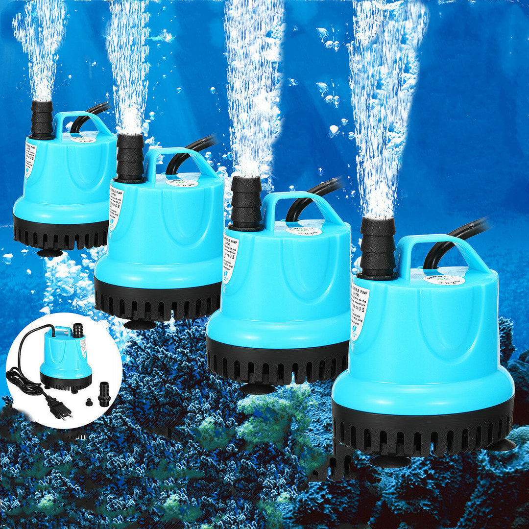 10,18,25,45,60,85,105W Ultra-quiet Submersible Water Fountain Pump Filter Waterproof Aquarium Tank Fountain Image 2