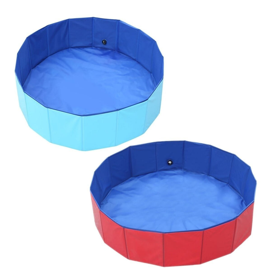 10030cm Folding Dog Bath Pool Pet Swimming Bath Tub Kiddie Pool for Dogs Cats Kids Puppy Supplies Image 1