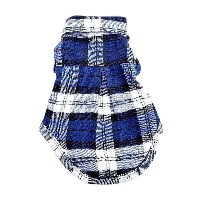 100% Cotton Pet Dog Plaid Stripe T-Shirt Puppy Vest Coats For Small Dog Clothes Classical Style Image 4