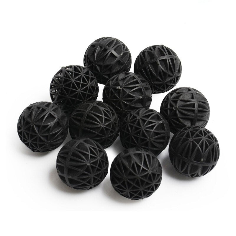 100 pcs 16mm Aquarium Bio Balls Filter Media Wet,Dry Koi Fish Tank Pond Image 1