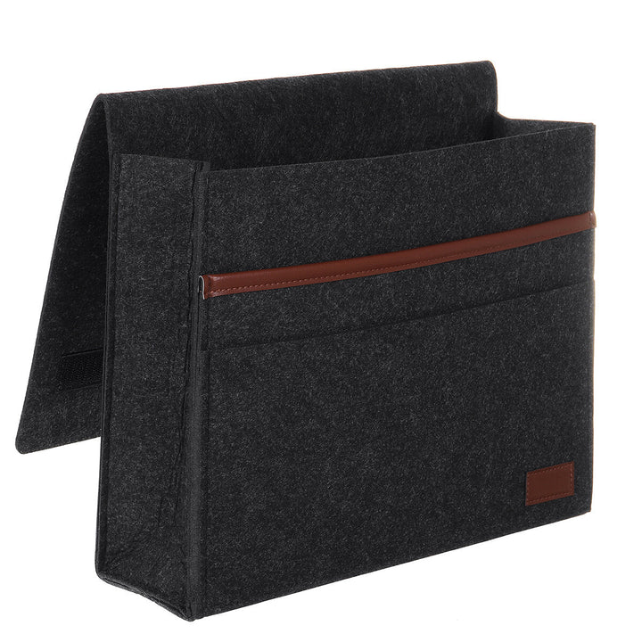 12.6x3.9x9.8inch Sofa Felt Storage Bag Bedside Hanging Organizer Bag Couch Armrest Pocket Tote Holder for Home Travel Image 8