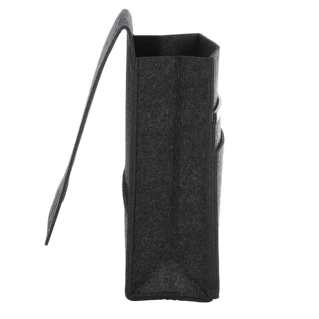 12.6x3.9x9.8inch Sofa Felt Storage Bag Bedside Hanging Organizer Bag Couch Armrest Pocket Tote Holder for Home Travel Image 9