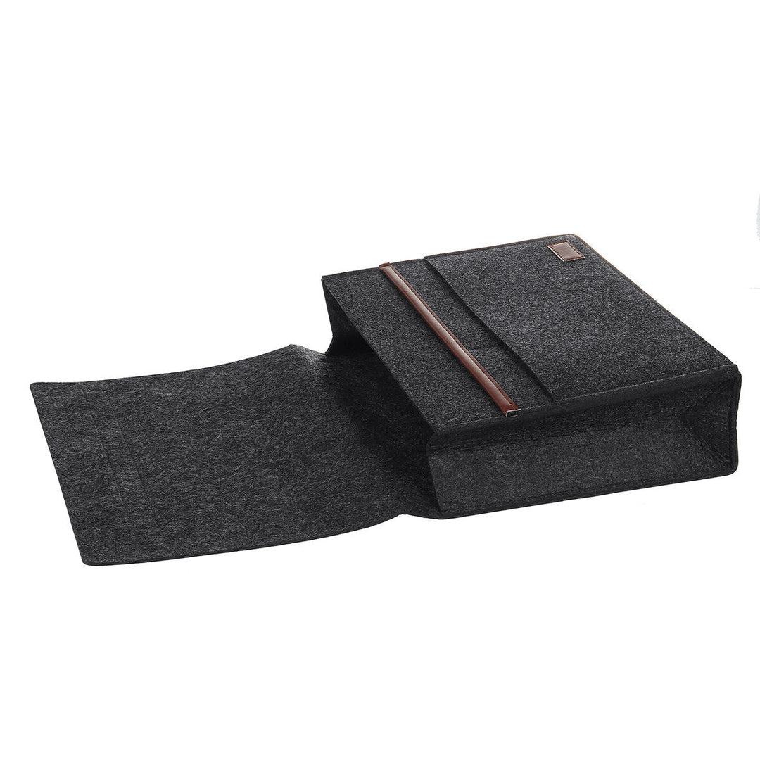 12.6x3.9x9.8inch Sofa Felt Storage Bag Bedside Hanging Organizer Bag Couch Armrest Pocket Tote Holder for Home Travel Image 10