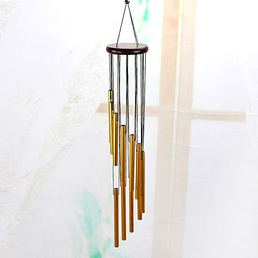 12 Pipes Metal Wind Chime Outdoor Garden Yard Bells Hanging Charm Decor Ornament for Gifts Image 8