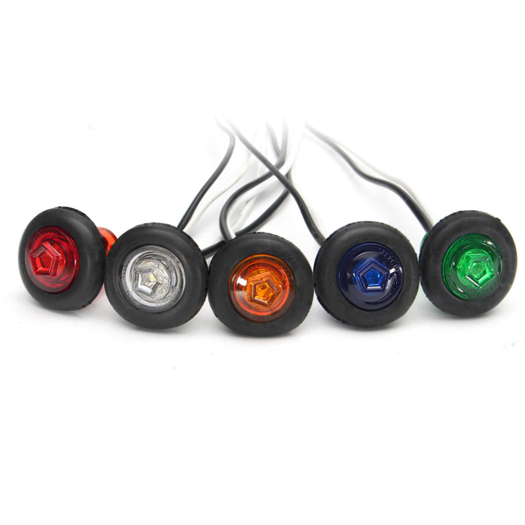 12,24V 3,4inch Boat Pickup Truck Trailer LED Clearance Side Marker Indicator Light Lamp Image 7