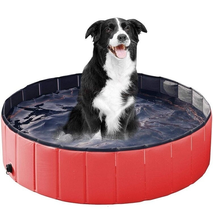 12030cm PVC Pet Pool Collapsible Dog Bath Tub Outdoor Portable Paddling Bath Cat Dog Cleaning Supplies Image 5