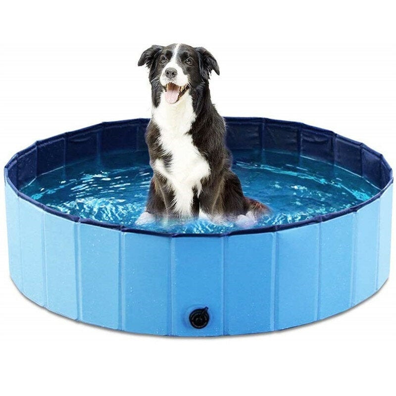 12030cm PVC Pet Pool Collapsible Dog Bath Tub Outdoor Portable Paddling Bath Cat Dog Cleaning Supplies Image 6