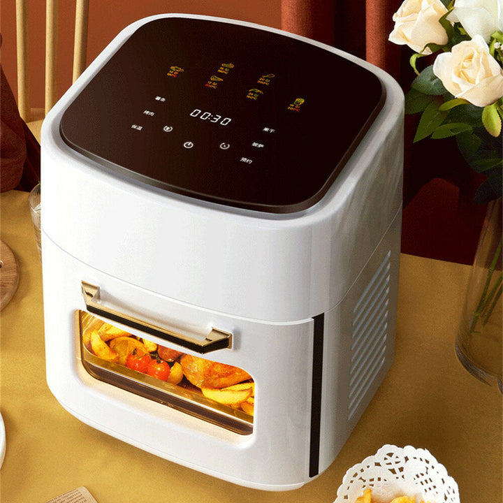 1400W 220V 15L Air Fryer 360 Surround Heating Digital LCD Display Hot Oven Cooker with Removable Dishwasher Safety Image 3