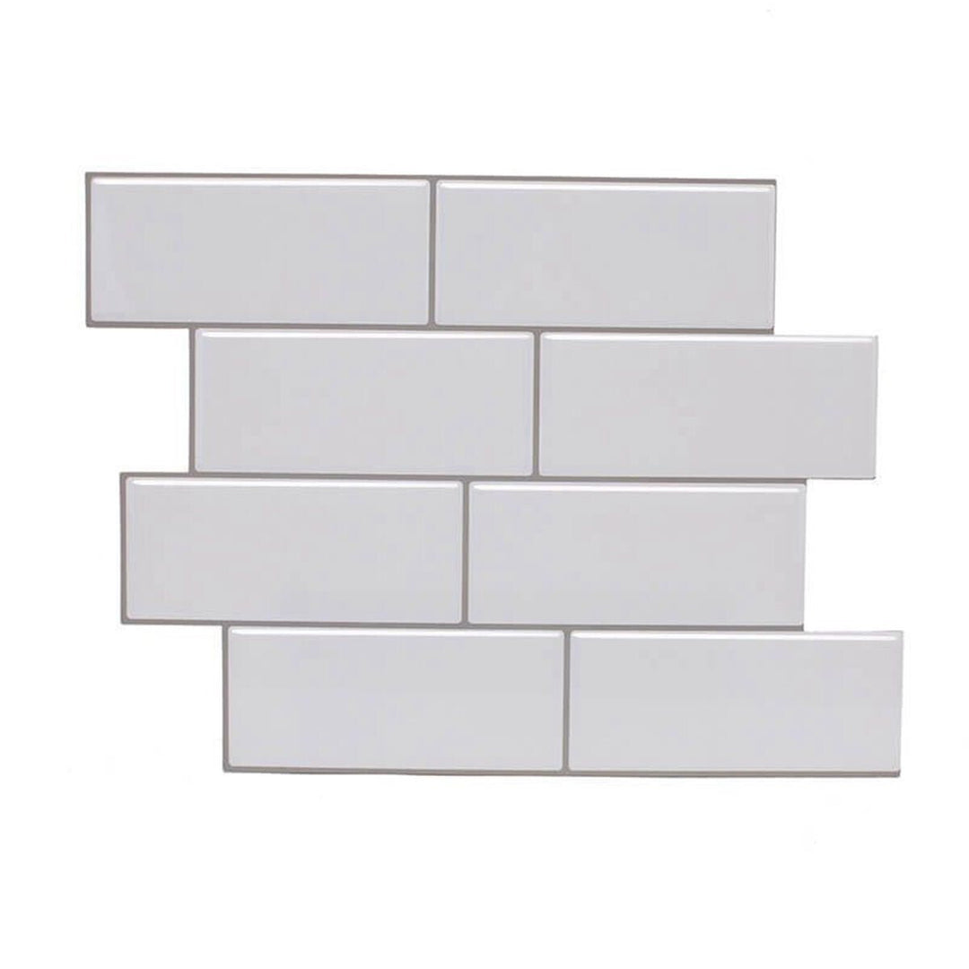 12inch DIY Tile Stickers 3D Brick Wall Self-adhesive Sticker Bathroom Kitchen Image 10