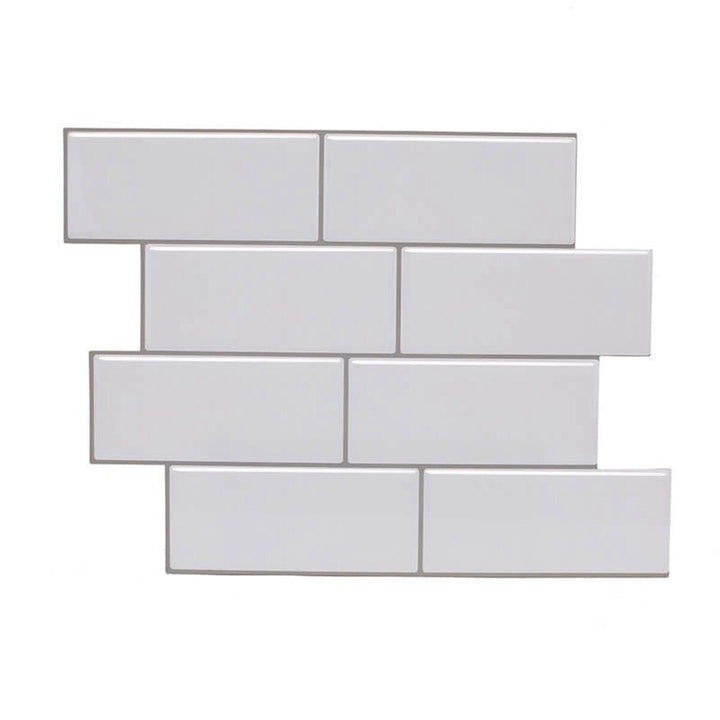 12inch DIY Tile Stickers 3D Brick Wall Self-adhesive Sticker Bathroom Kitchen Image 1