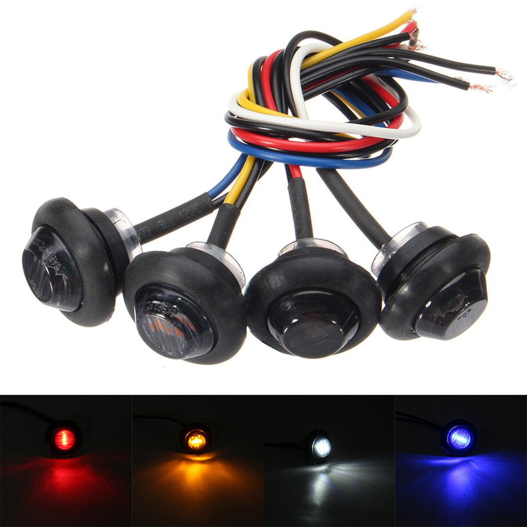 12V-24V LED Clearance Side Marker Indicators Lights Lamp Lorry Truck Boat Trailer Bus Image 3