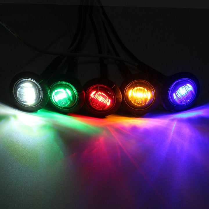 12V-24V LED Clearance Side Marker Indicators Lights Lamp Lorry Truck Boat Trailer Bus Image 4