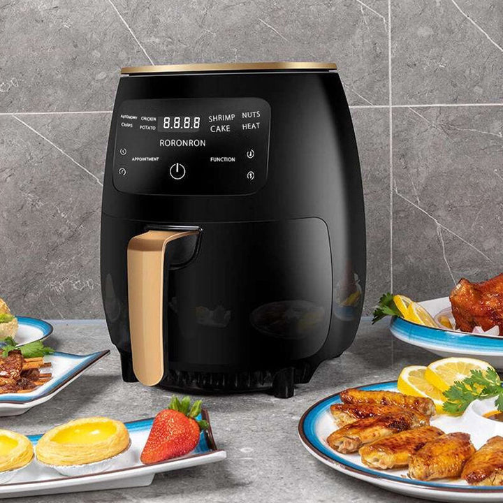 1400W 4.5L Air Fryer Oil free Health Fryer Cooker Home Multi-function Smart Touch LCD Deep Airfryer Pizza Fryer for Image 9