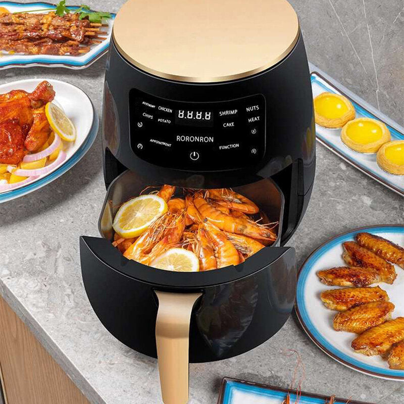 1400W 4.5L Air Fryer Oil free Health Fryer Cooker Home Multi-function Smart Touch LCD Deep Airfryer Pizza Fryer for Image 10