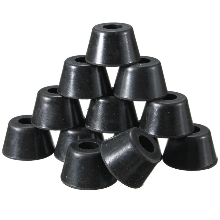 12Pcs 25x20x15mm Black Rubber Protector for Chair Leg Table Crutch Feet Stools Furniture Image 1