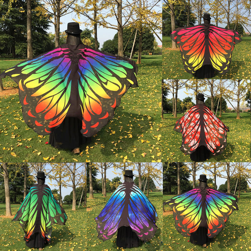 135x200cm Butterfly Bohemian Chiffon Beach Towel Women Shawl Skirt Bath Towel Tapestry Image 1