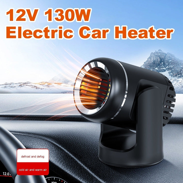 12V 130W Electric Heater For Car Portable Fast Heating Fan Heater Windshield Dryer Defogging Demister Defroster Low Image 4