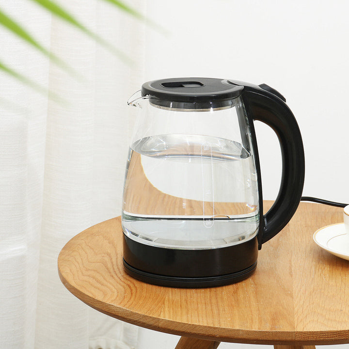 1500W 2L Electric Kettle Stainless Steel Portable Glass Kettle with Blue Light Glass Water Pot Home Boiler Kitchen Water Image 7