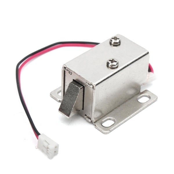 12V DC 0.34A Electronic Lock Catch Electric Release Assembly Solenoid for Door Gate Drawer Image 1