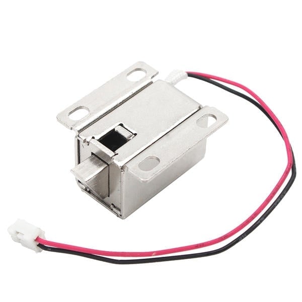 12V DC 0.34A Electronic Lock Catch Electric Release Assembly Solenoid for Door Gate Drawer Image 3