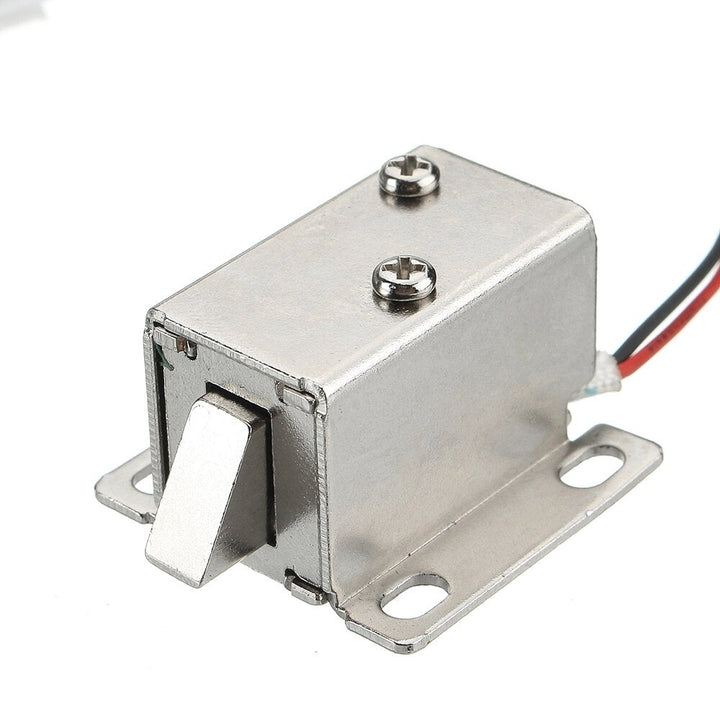 12V DC 0.43A Cabinet Drawer Electric Door Lock Assembly Solenoid 27x29x18mm Image 2