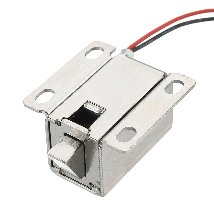 12V DC 0.43A Cabinet Drawer Electric Door Lock Assembly Solenoid 27x29x18mm Image 3