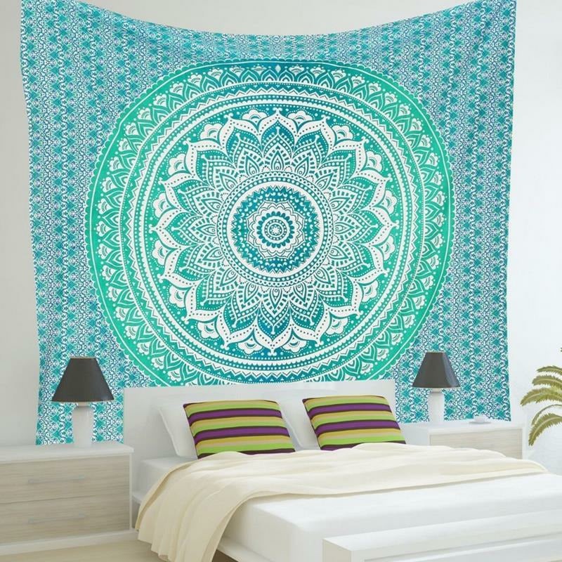 150x210cm Bohemian Style Polyester Fiber Beach Towel Mat Tapestry Mandala Rectangle Bed Sheet Image 2