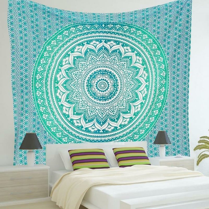 150x210cm Bohemian Style Polyester Fiber Beach Towel Mat Tapestry Mandala Rectangle Bed Sheet Image 1