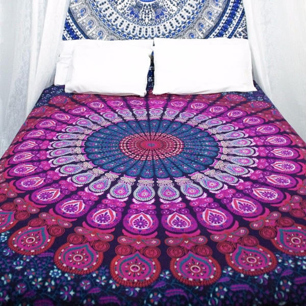 150x210cm Bohemian Style Polyester fiber Beach Towel Shawl Mandala Rectangle Bed Sheet Tapestry Image 6