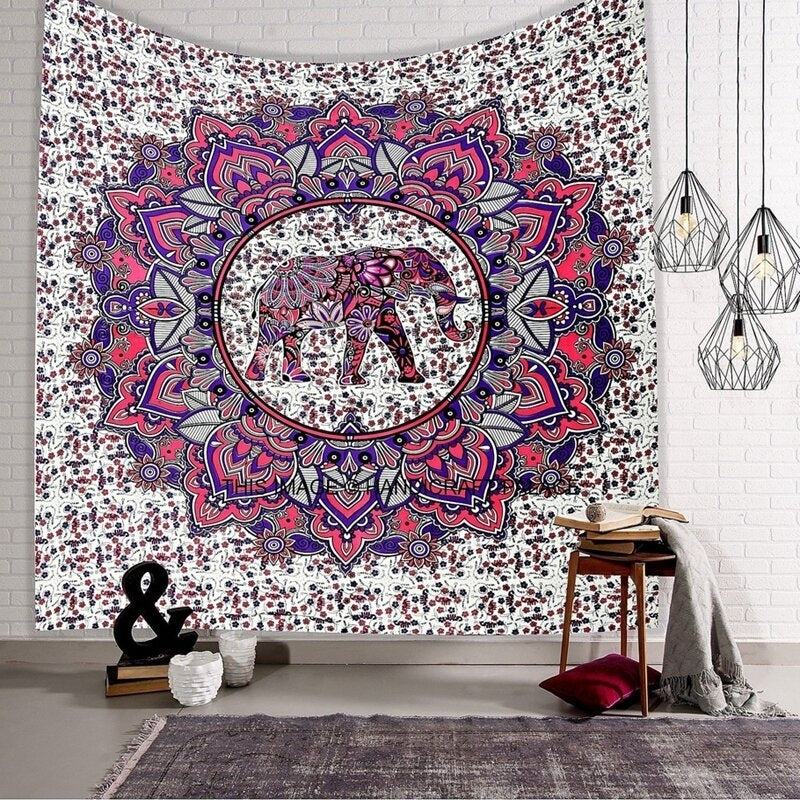 150x210cm Bohemian Style Polyester Fiber Beach Towel Mat Tapestry Mandala Rectangle Bed Sheet Image 5